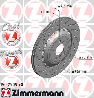 Rear Disc Left 370x24 F10 F12 M5 M6