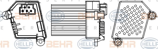 Heater Fan Resistor - Hedgehog E36 E39 E46 X5