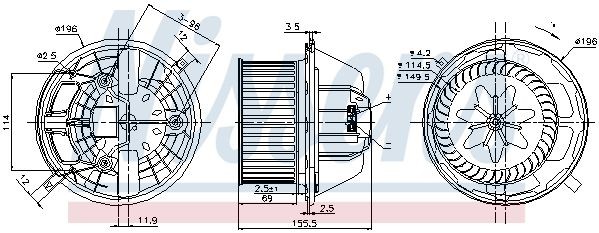 Blower Motor E81 E82 E90 E92