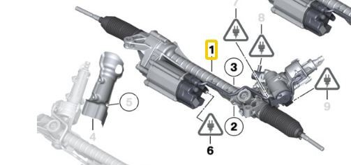 Electric Power Steering Rack F01 F02 F06 F07 F10 F11 F12 F13