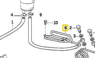 Power Steering Hose E36