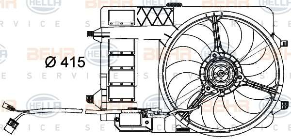 Engine Cooling Fan - Mini R50 R53
