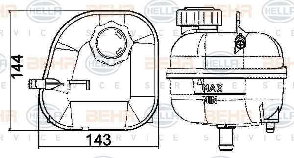 Expansion Tank R52 R53 Cooper S