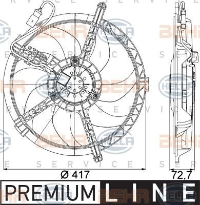 Engine Cooling Fan Mini