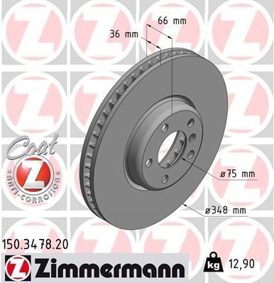 Front Brake Disc Left F01 F02 F06 F07 F10 F11 F12 F13