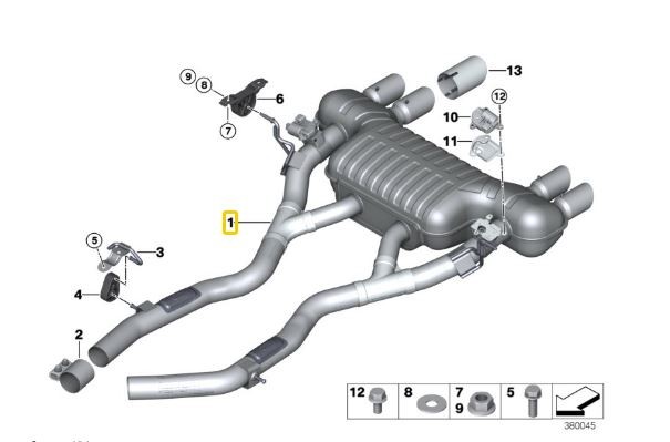 Exhaust Front Box & Rear Silencer F80 M3 + F82 F83 M4