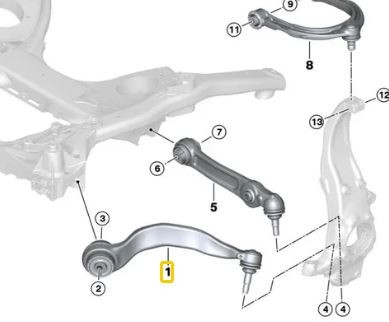 Tension Strut - Left G28 6 Series GT + G11 G12 7 Series