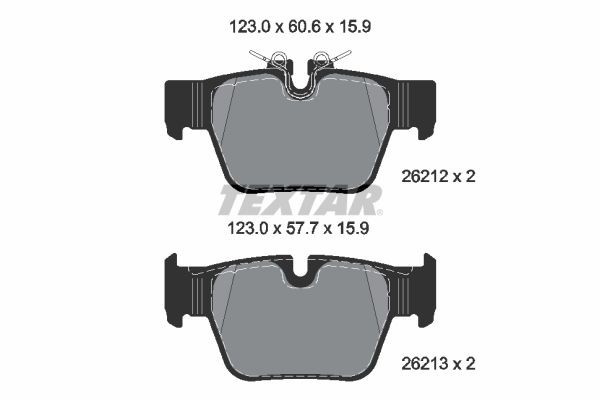 Rear Brake Pads F40 F44 F39 X2 Mini F54 F60