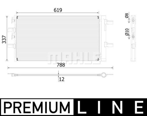 A/C Condensor F40 F44 F45 F46 X1 X2 Mini F54 F60