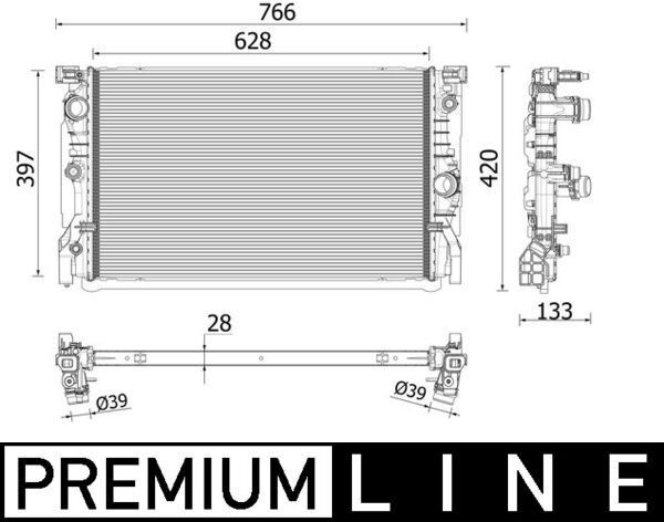 Radiator G30 G31 G11 G12