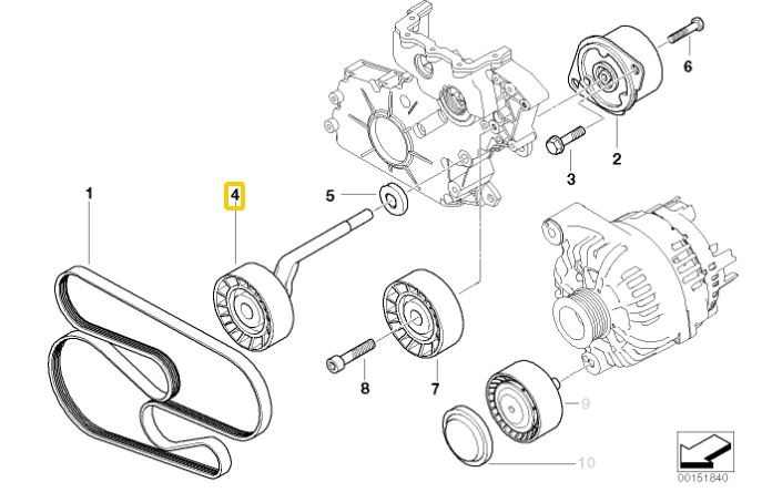 Belt  Tensioner Front