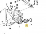 Ball Joint for Rear Hub Carrier E39 E38 E60 E61 E63 E64 E53