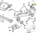 Rear upper Swing Arm Outer Bush E36 E46 Z4 X3