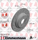 Rear Brake Disc 328X20 Left Hand E46 M3 Z4 M