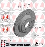 Rear Brake Disc 328X20 Right Hand E46 M3 Z4 M