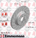 Rear Disc Left 370x24  E60 E61 E63 E64 M5 M6