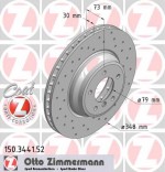 Front Brake Disc 348x30 E90 E91 E92 E93