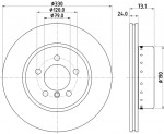 Front Brake Disc 303x24 E89 Z4